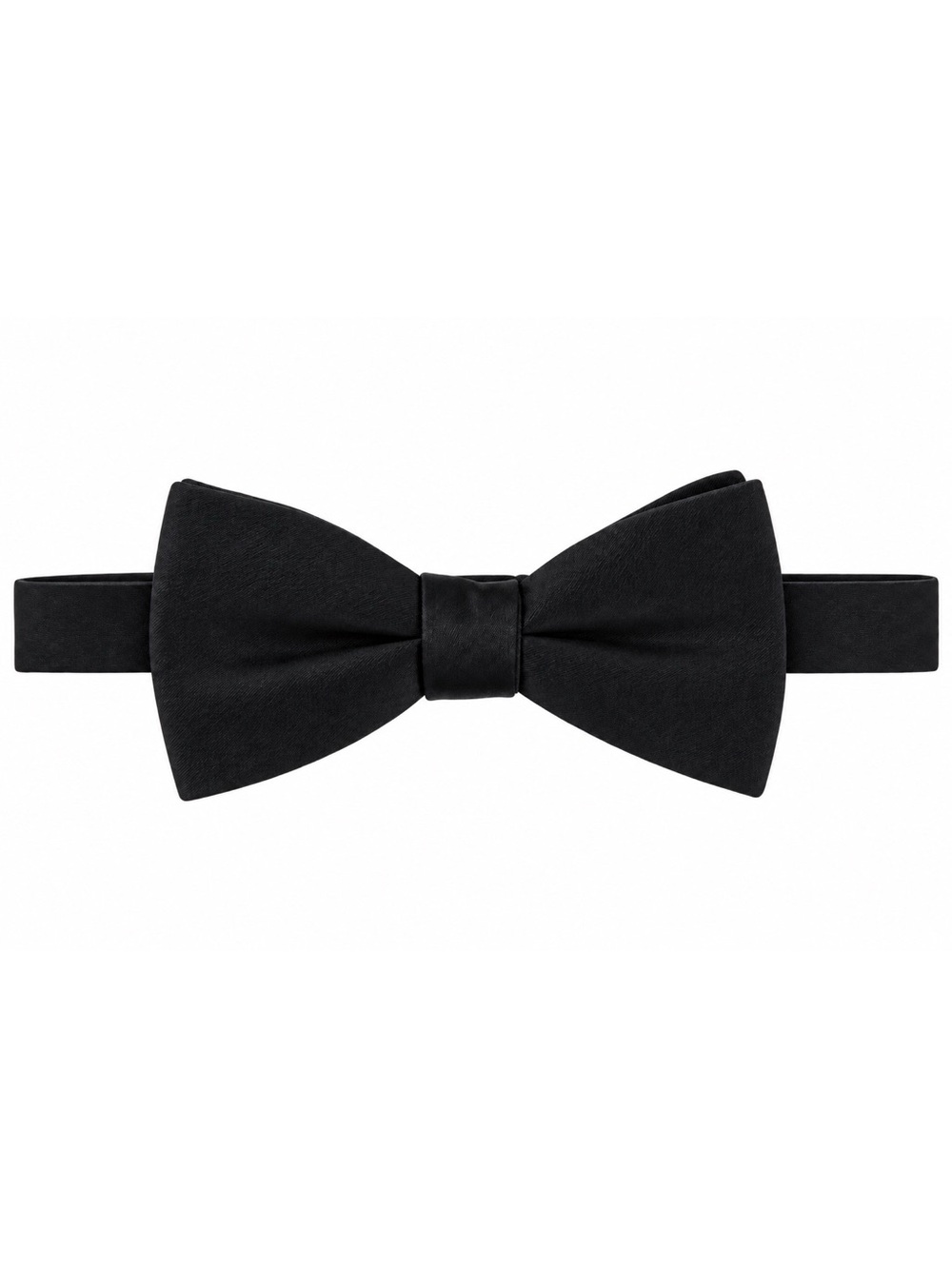 Bespoke Black Pre-Tied Bow Tie Adjustable Formal Wedding Prom Like New